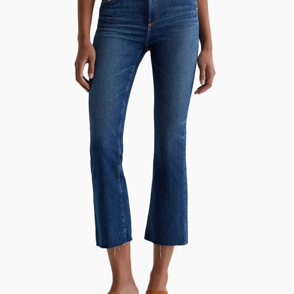 AG Women's Blue Farrah bootcut crop Jeans blue size 25 - Picture 9 of 9
